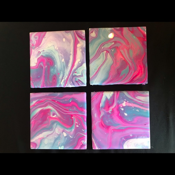 Tile coasters - Picture 2 of 2